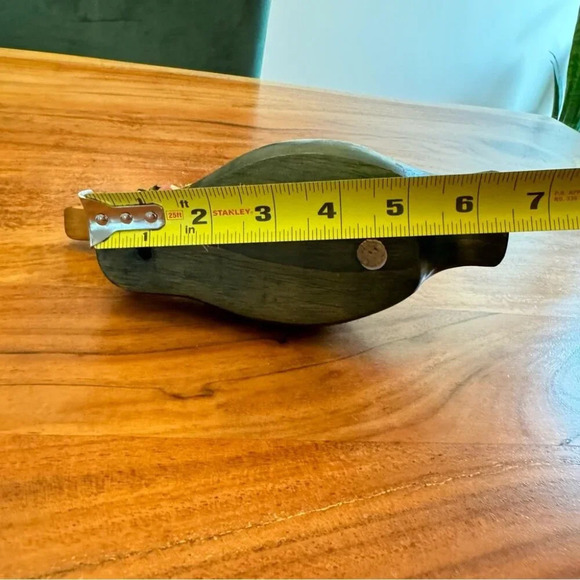 Vintage Handpainted Wooden Mallard Duck Signed M. DesRosiers - Picture 5 of 17